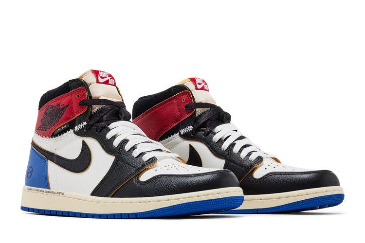 Jordan 1 Retro High OG SP Fragment x Union LA Varsity Red Sport Royal - BigBoiSneakers