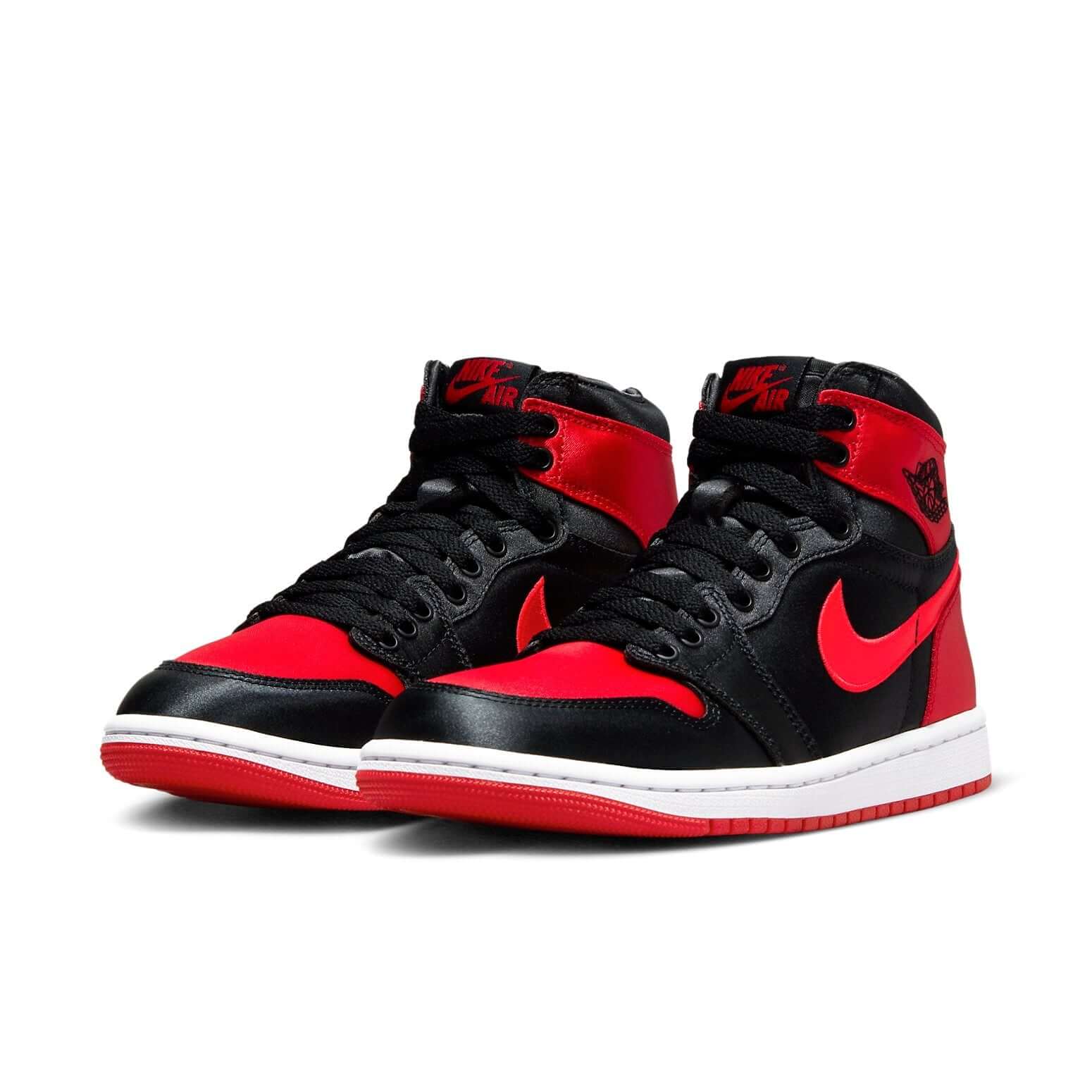 Jordan 1 Retro High OG Satin Bred (Women's) - BigBoiSneakers