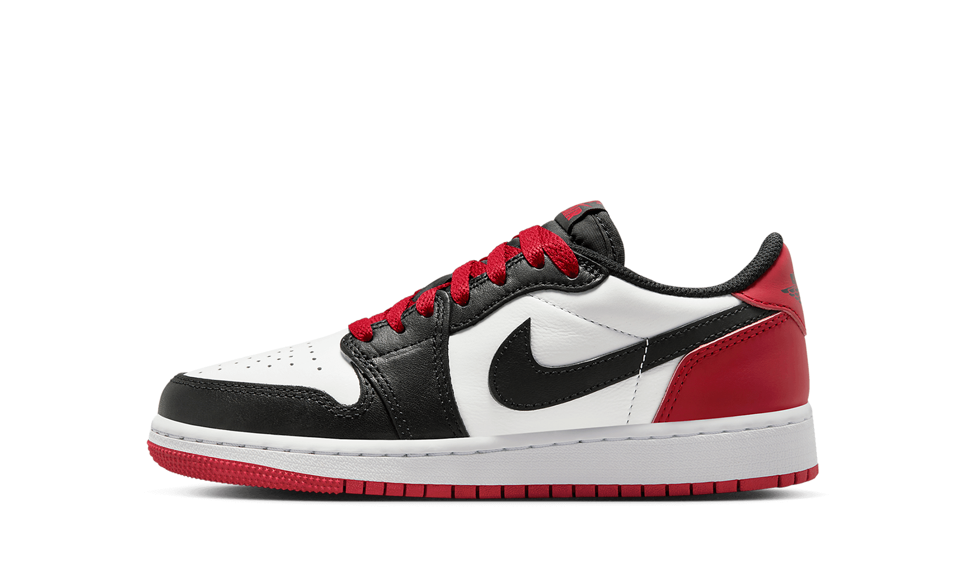 Jordan 1 Retro Low OG Black Toe (2023) (GS) - BigBoiSneakers