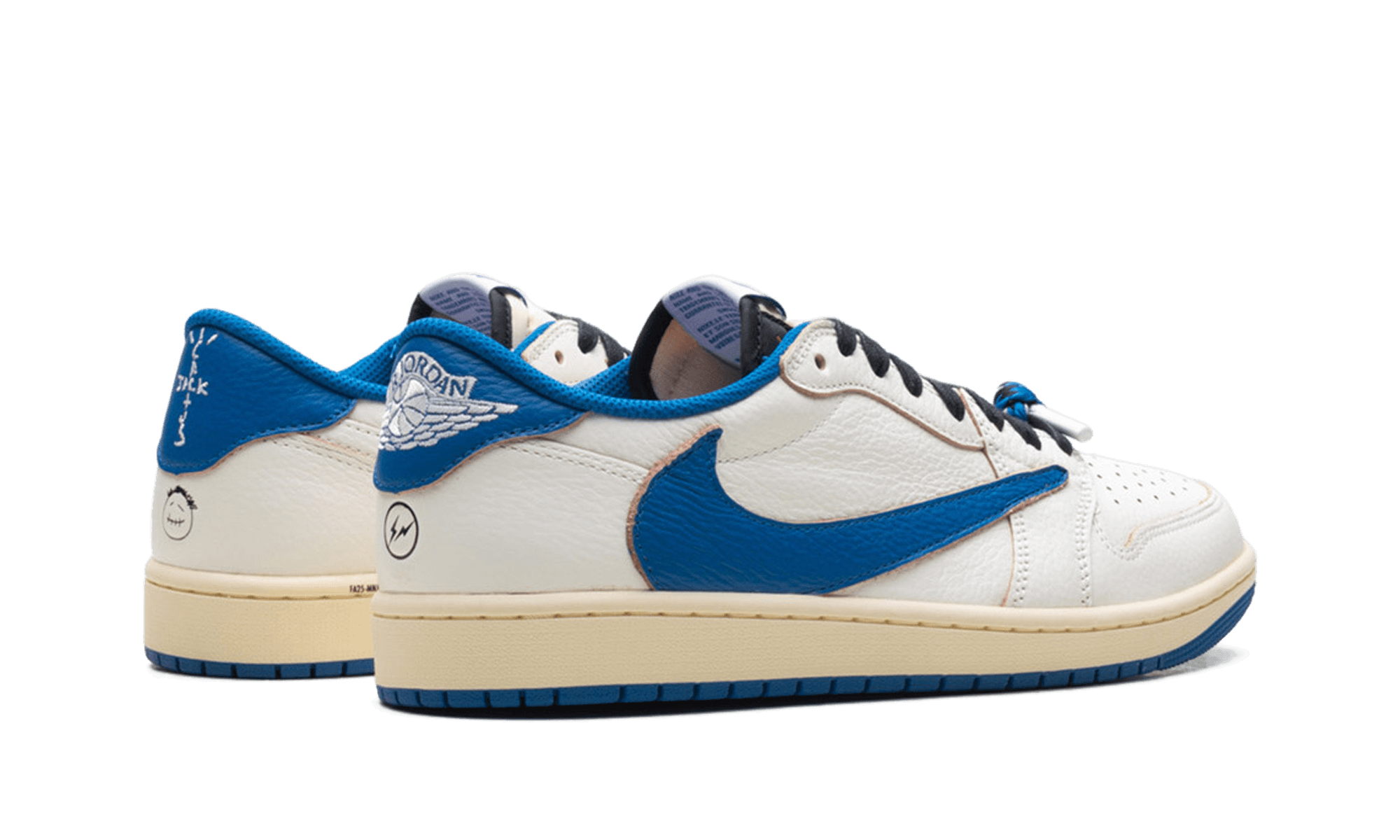 Jordan 1 Retro Low OG SP Fragment x Travis Scott Sail Military Blue - BigBoiSneakers