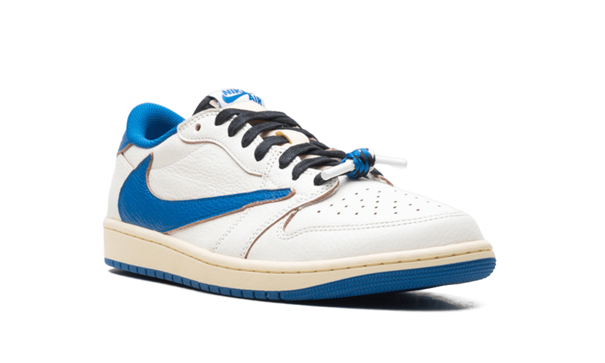 Jordan 1 Retro Low OG SP Fragment x Travis Scott Sail Military Blue - BigBoiSneakers