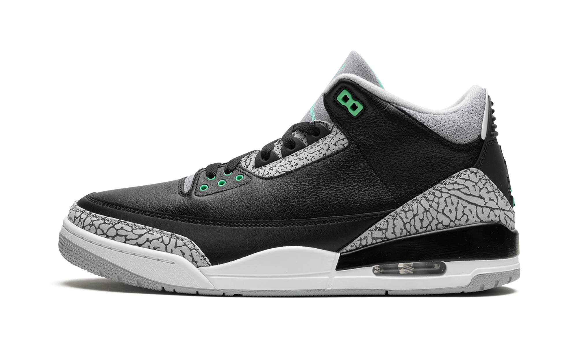 Jordan 3 Retro Green Glow - BigBoiSneakers