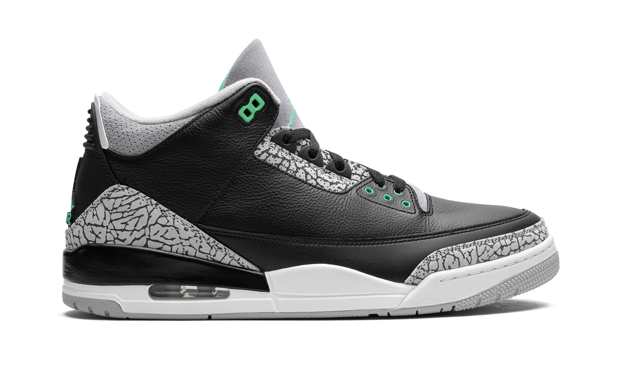 Jordan 3 Retro Green Glow - BigBoiSneakers