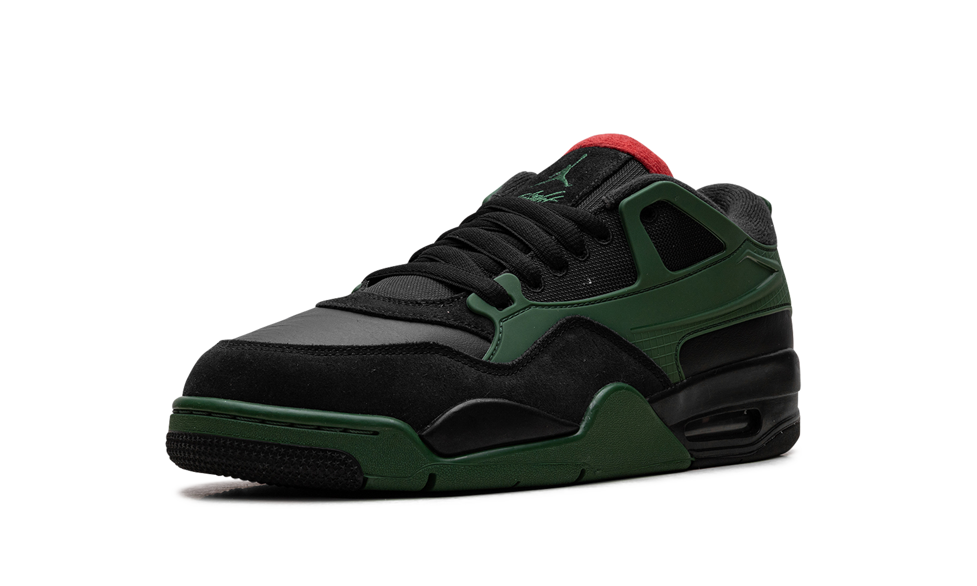 Jordan 4 RM Black Gorge Green University Red - BigBoiSneakers