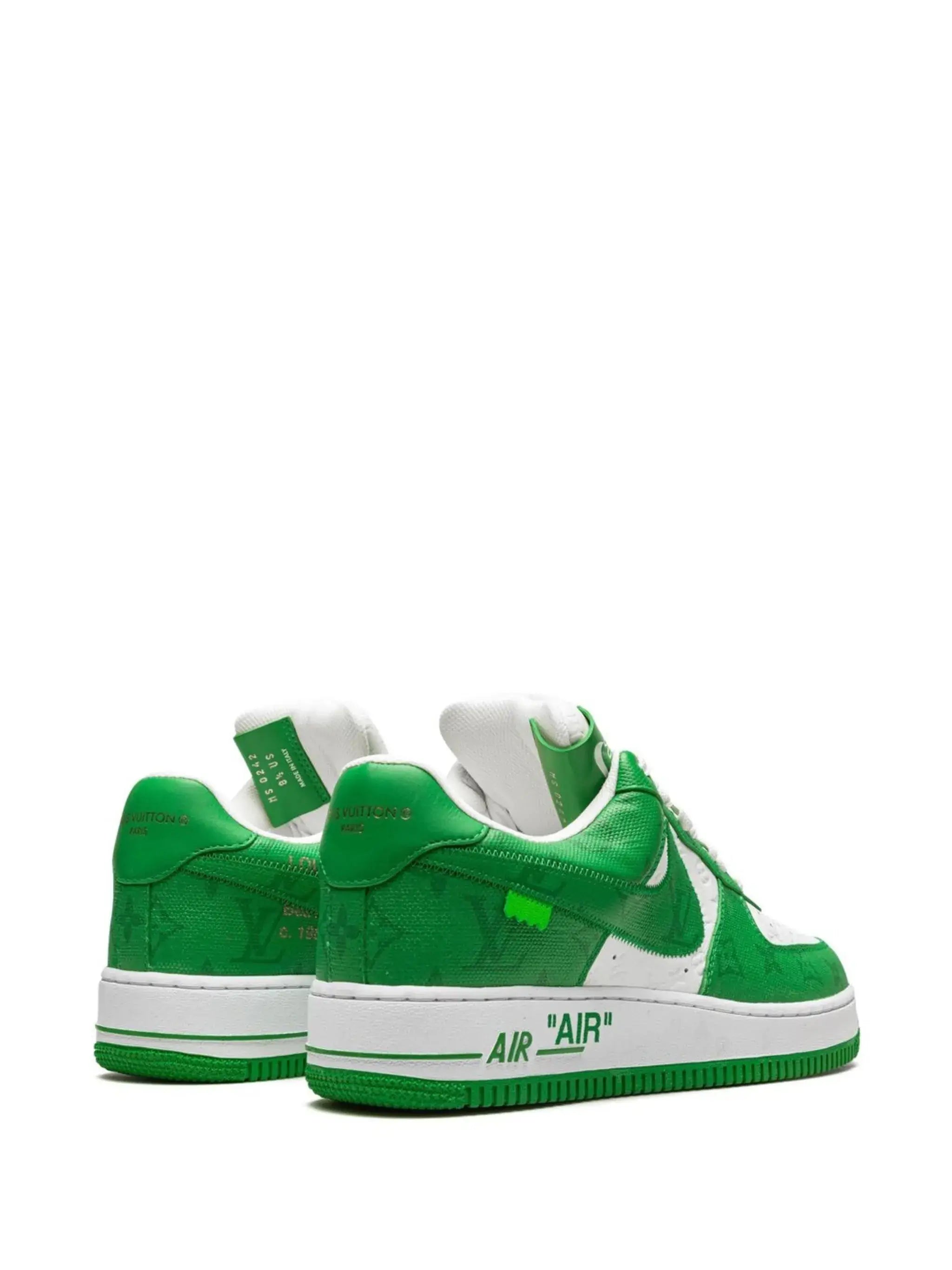 Louis Vuitton Nike Air Force 1 Low By Virgil Abloh White Green - BigBoiSneakers