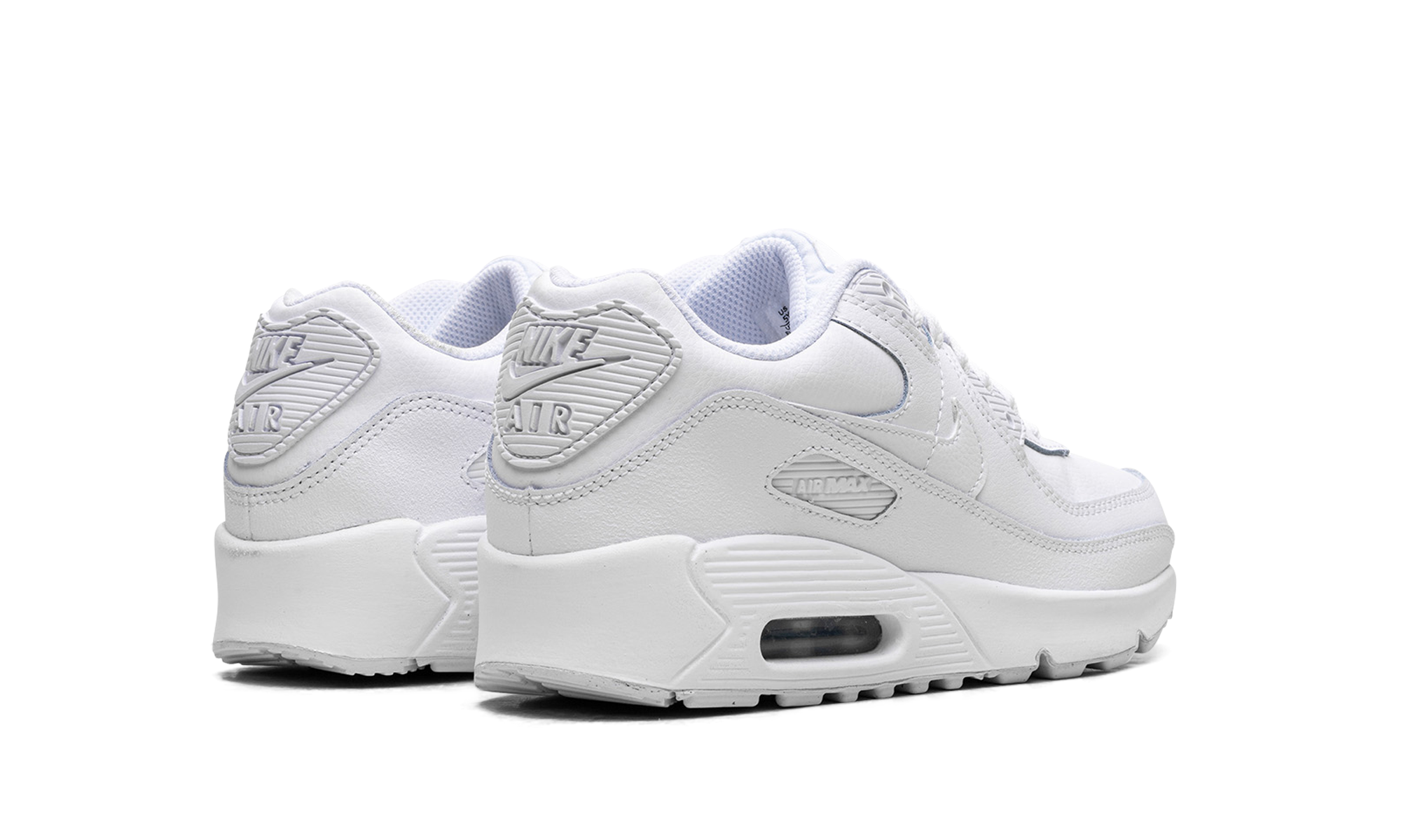 Nike Air Max 90 White Metallic Silver (GS) - BigBoiSneakers