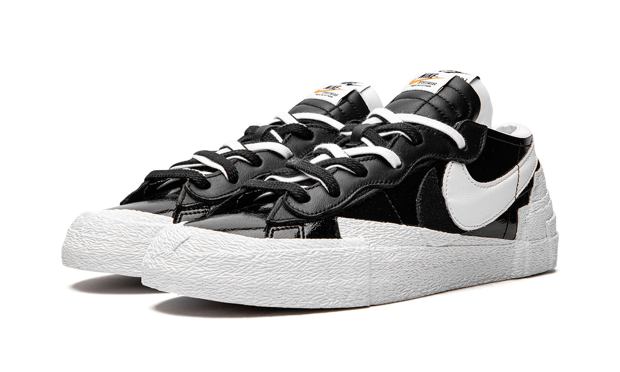 Nike Blazer Low Sacai Black Patent Leather - BigBoiSneakers