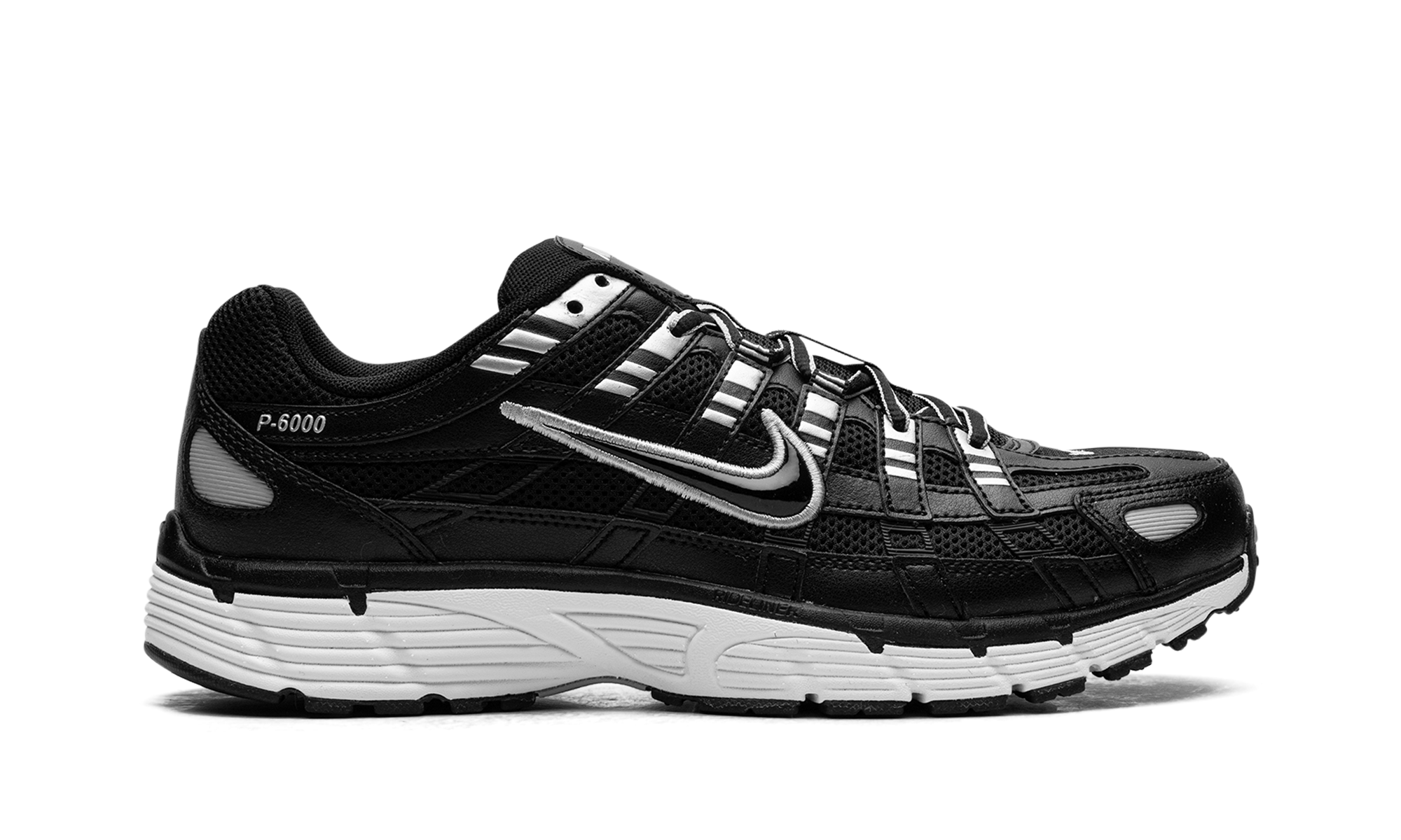 Nike P-6000 Black White Metallic Silver - BigBoiSneakers