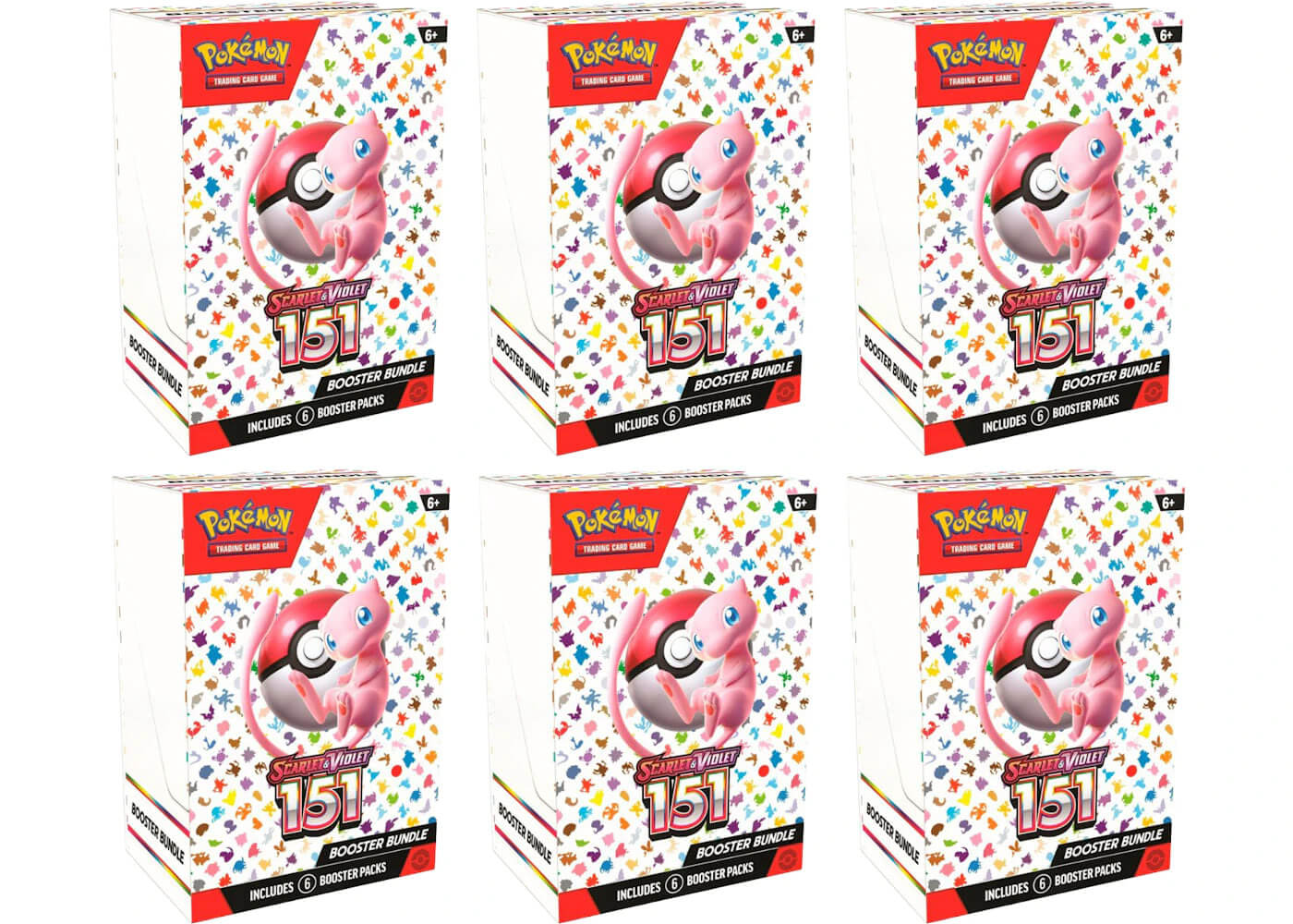 Pokemon 151 6pk Booster Bundle 6x Lot Pokémon TCG Scarlet & Violet - BigBoiSneakers