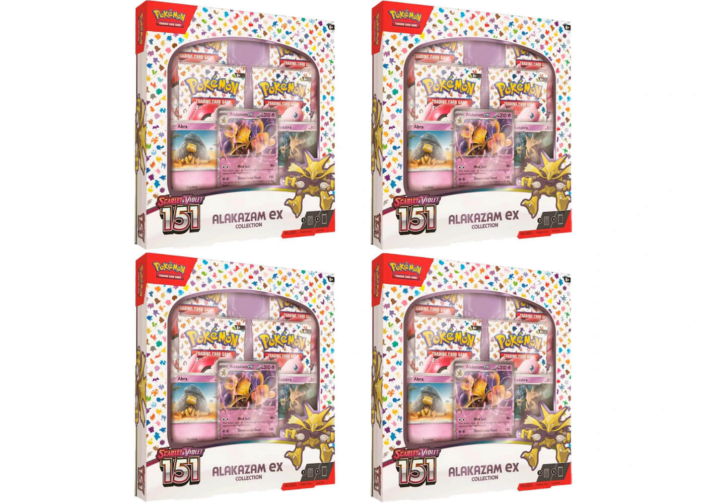 Pokemon 151 Alakazam ex Box 4x Lot Pokémon TCG Scarlet & Violet - BigBoiSneakers