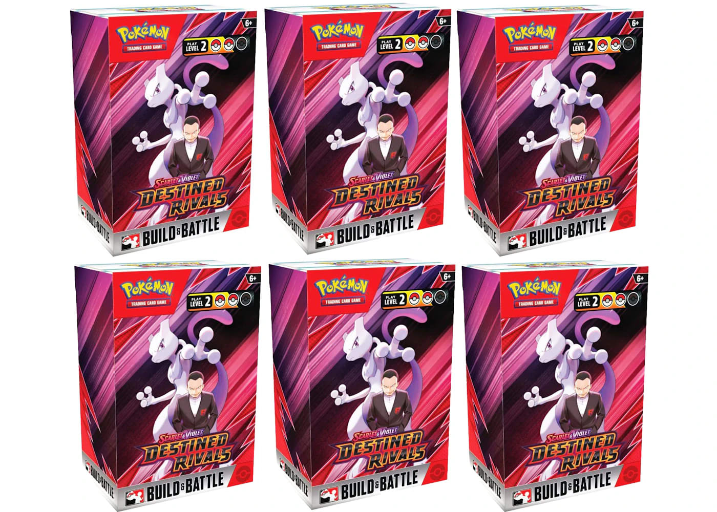 Pokemon Destined Rivals Build & Battle Box 6x Lot 2025 Pokémon Scarlet & Violet - BigBoiSneakers