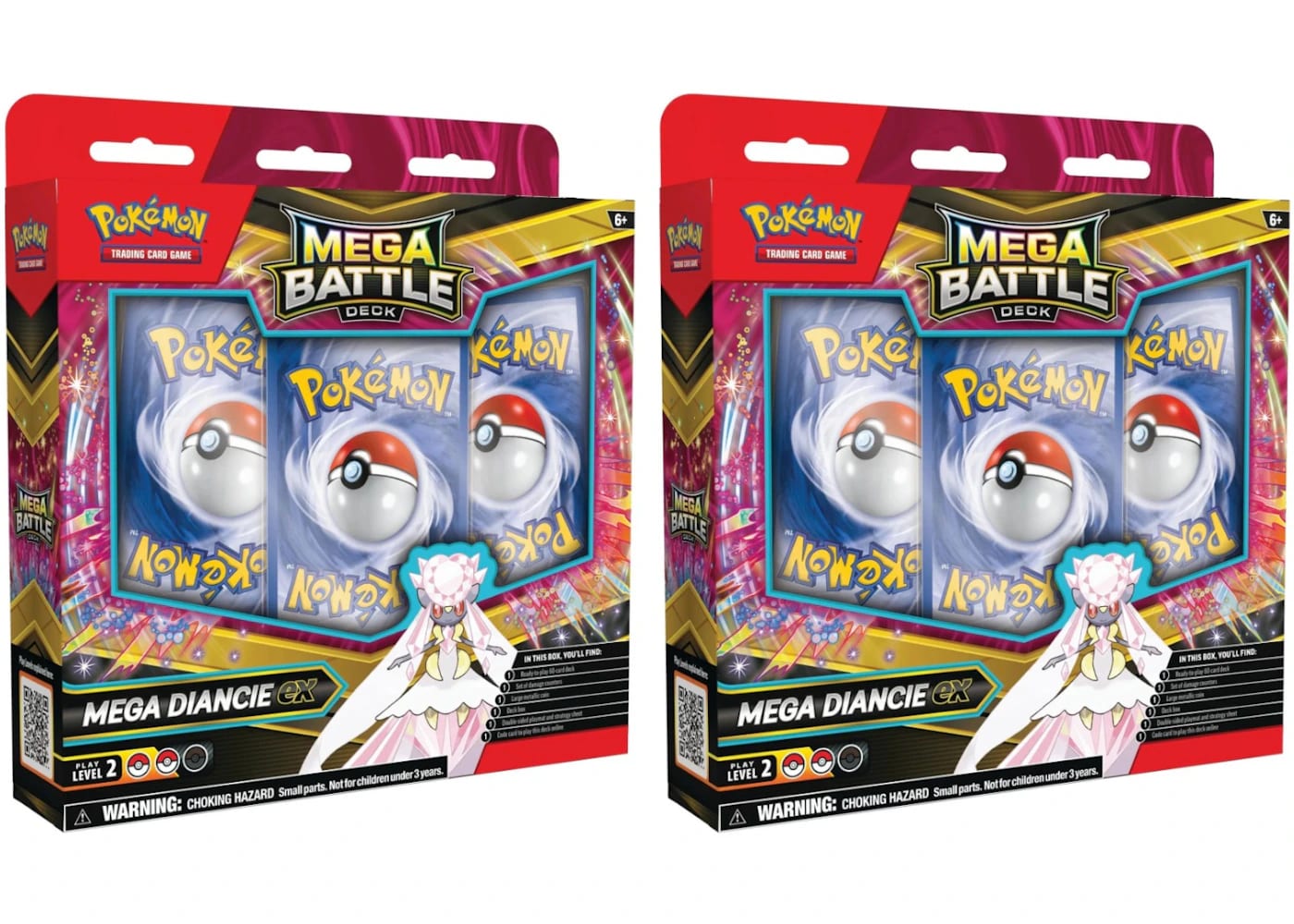 Pokemon Mega Diancie ex Metal Battle Deck 2x Lot 2025 Pokémon Mega Evolution - BigBoiSneakers