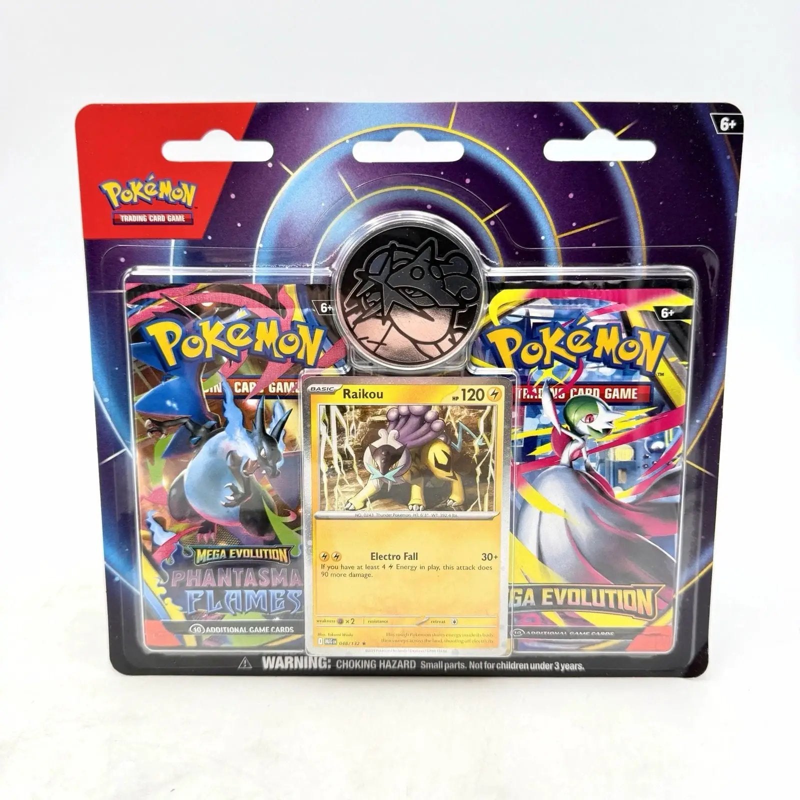 Pokemon Mega Evolution & Phantasmal Flames 2-Pack Blister Sealed - Raikou - BigBoiSneakers