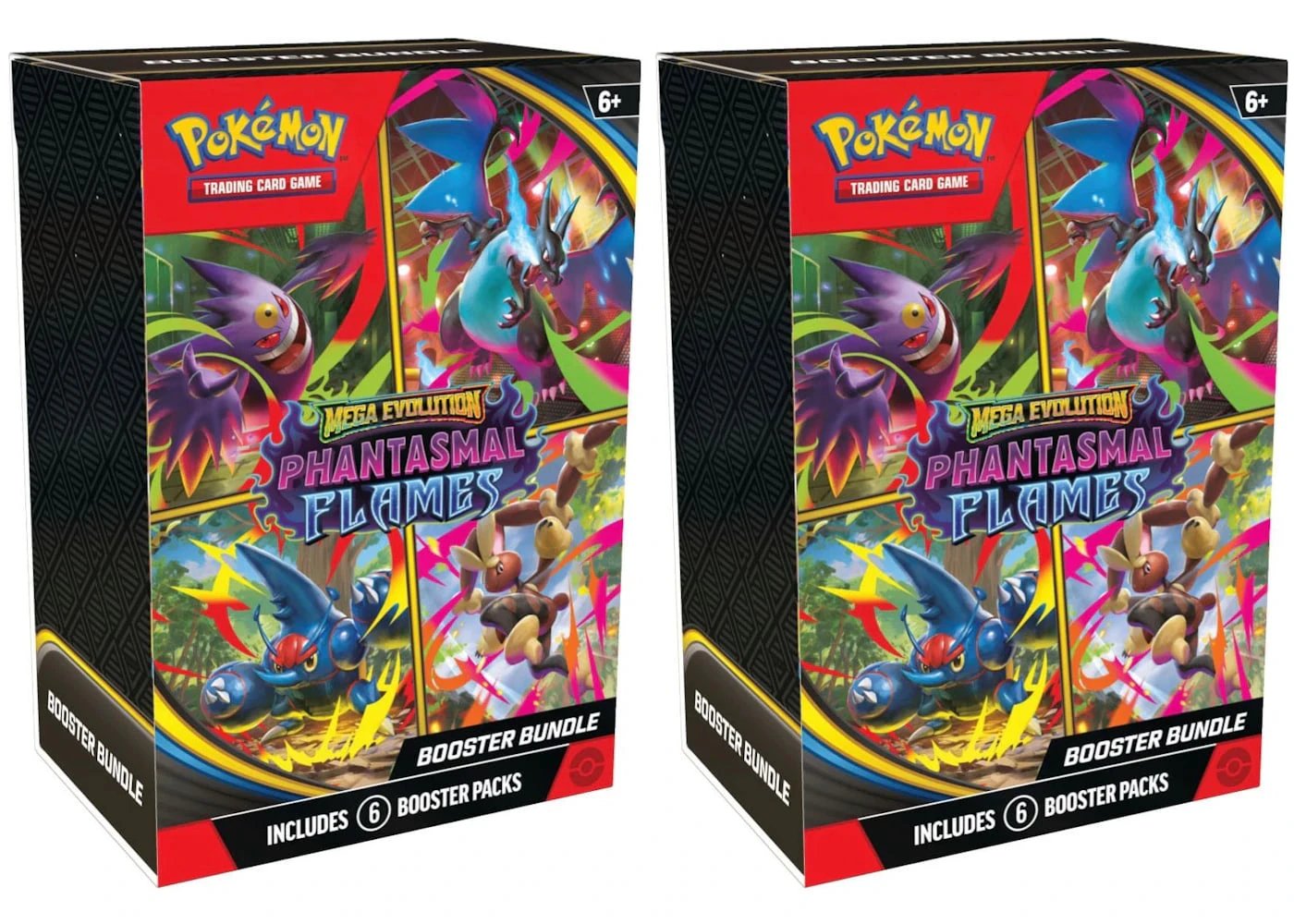Pokemon Phantasmal Flames Booster Bundle 2x Lot 2025 Pokémon Mega Evolution - BigBoiSneakers