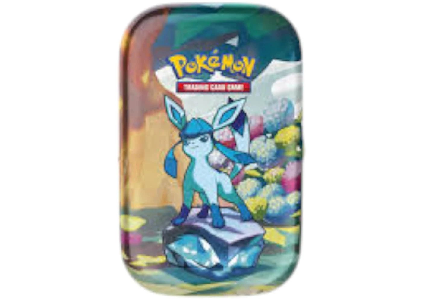 Pokemon Scarlet Violet Prismatic Evolutions Glaceon Tin 2025 Collector Card Set Edition - BigBoiSneakers