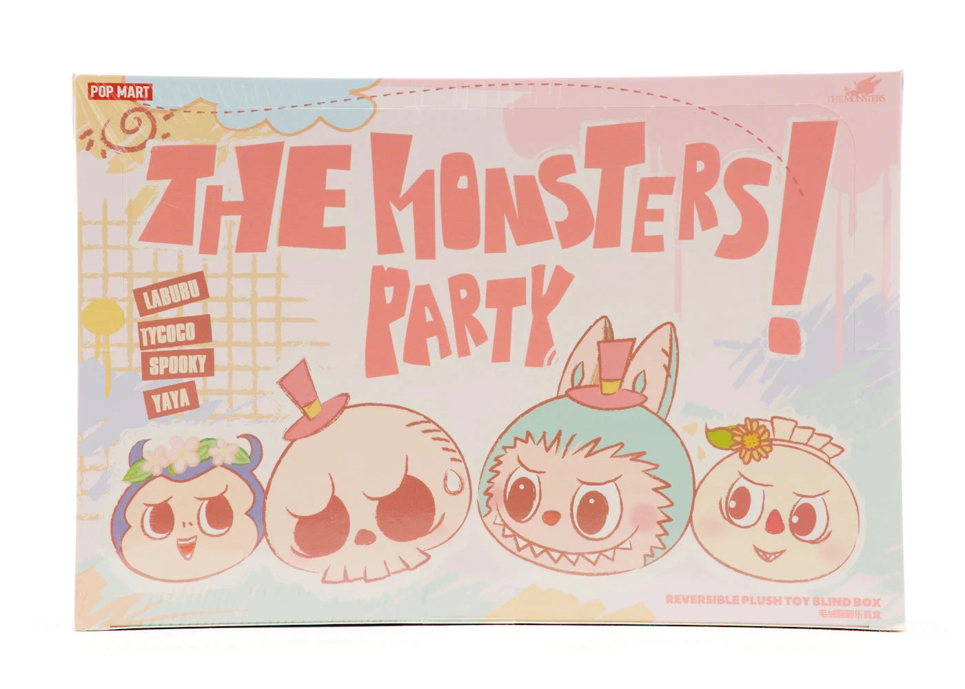 Pop Mart Labubu The Monsters Party Series Reversible Plush Doll Sealed Case (6 Blind Box) - BigBoiSneakers