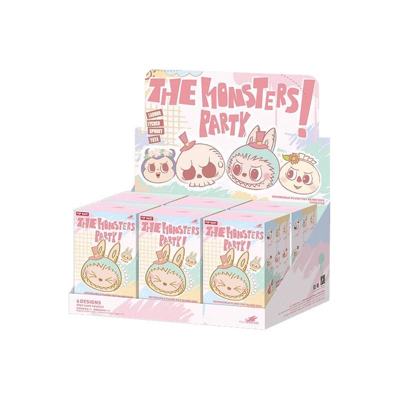 Pop Mart Labubu The Monsters Party Series Reversible Plush Doll Sealed Case (6 Blind Box) - BigBoiSneakers
