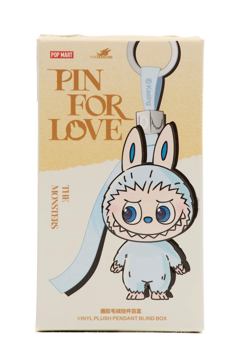 Pop Mart Labubu The Monsters Pin for Love Series Vinyl Plush Pendant (A-M) Single Blind Box - BigBoiSneakers