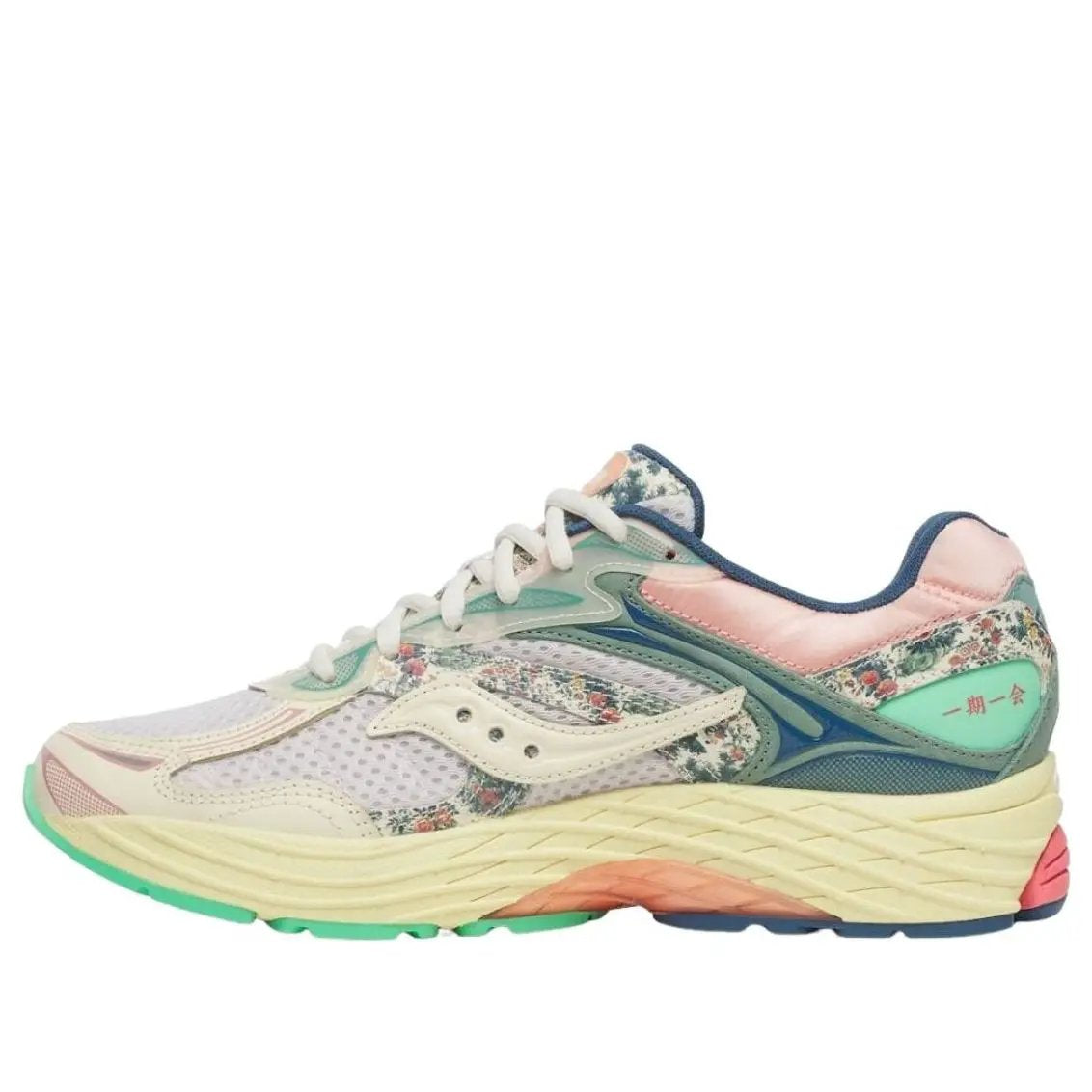 Saucony ProGrid Omni 9 Floral Beige Blue by Saucony