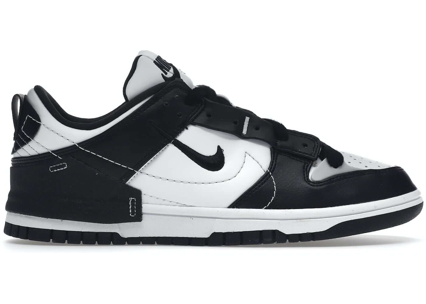 Nike Dunk Low Disrupt 2 Panda sneakers for women, black and white design, brand new, authentic, available for next day shipping.