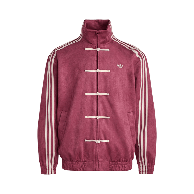 Adidas CTT Chinese Track Top 3.1 Gender Neutral Jacket Asian Sizing Collegiate Burgundy - BigBoiSneakers