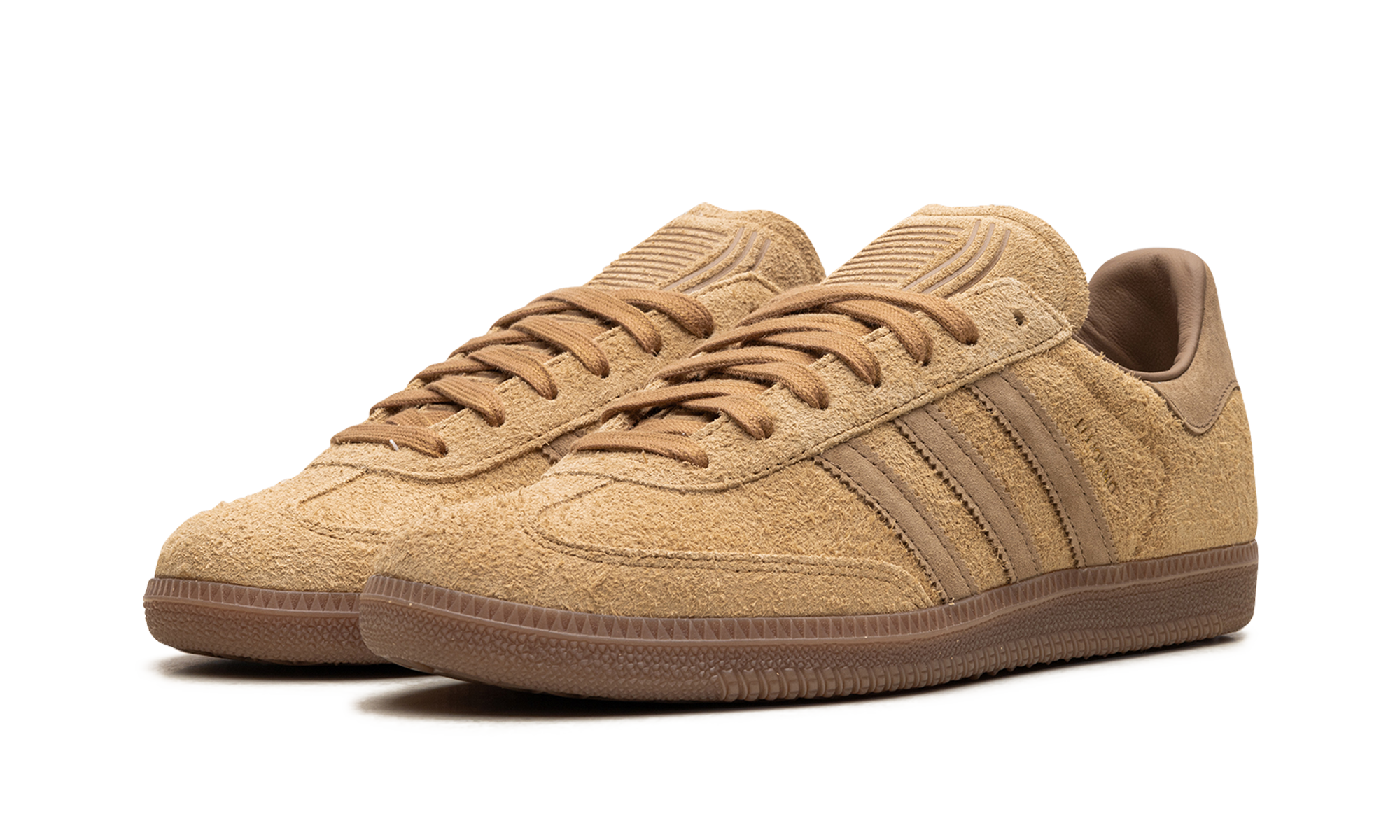 Adidas Samba OG JJJJound Tobacco Collaboration Sneakers In Dark Tobacco Colorway Classic Silhouette - BigBoiSneakers