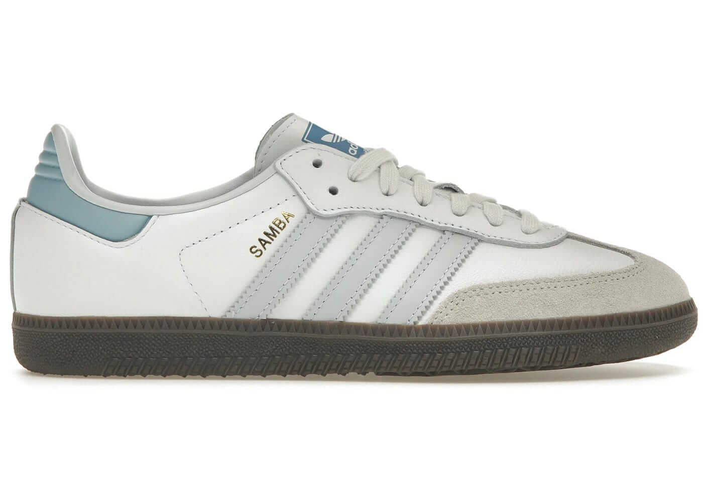 adidas Samba OG White Halo Blue - BigBoiSneakers