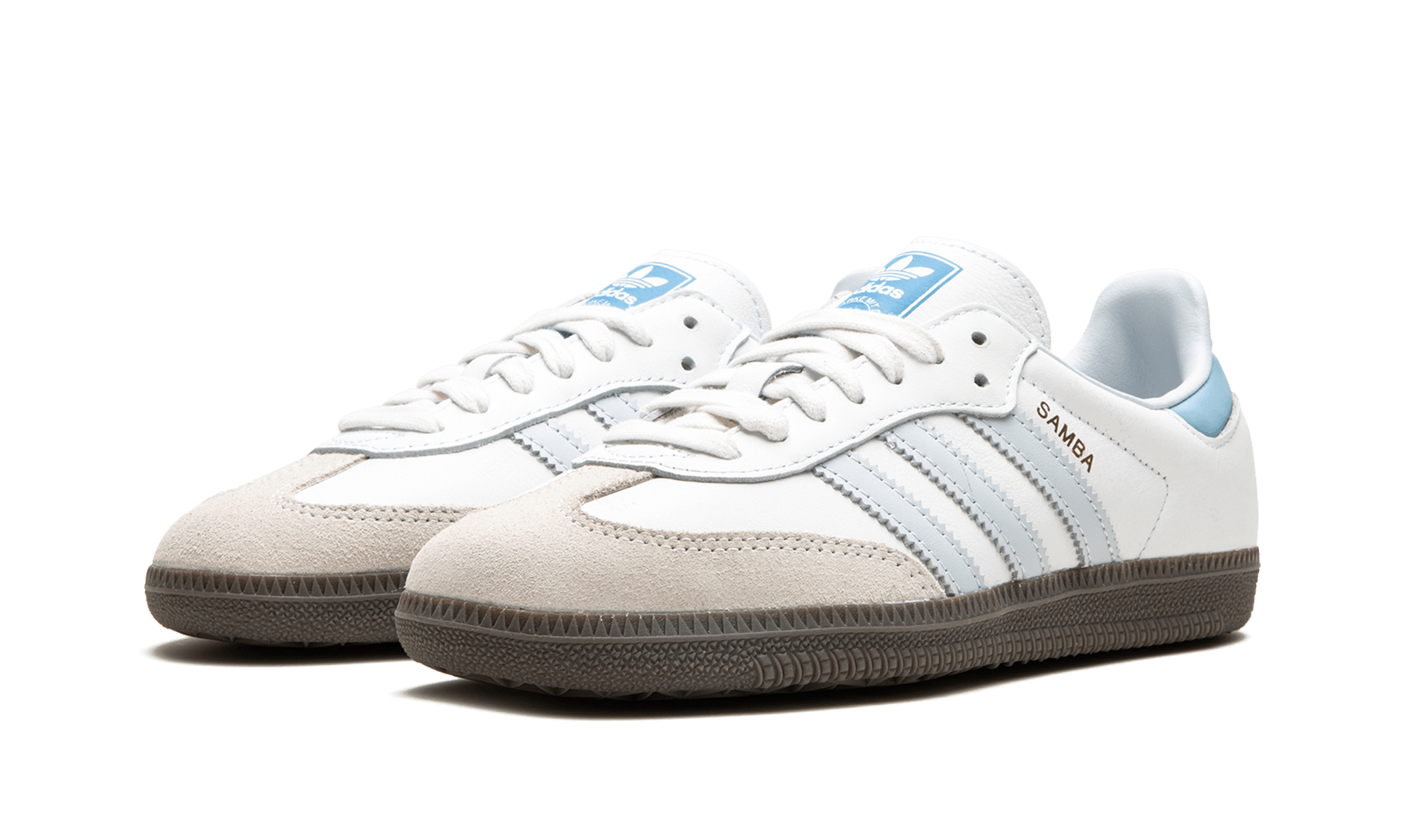 adidas Samba OG White Halo Blue - BigBoiSneakers