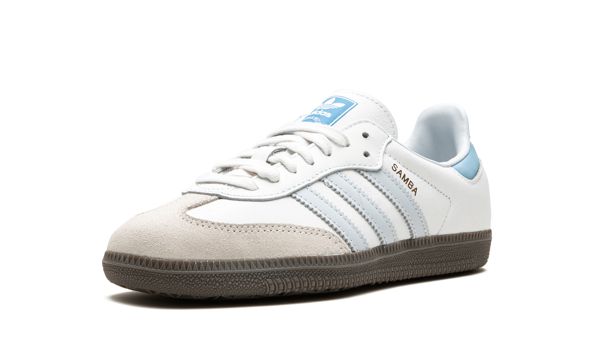 adidas Samba OG White Halo Blue - BigBoiSneakers