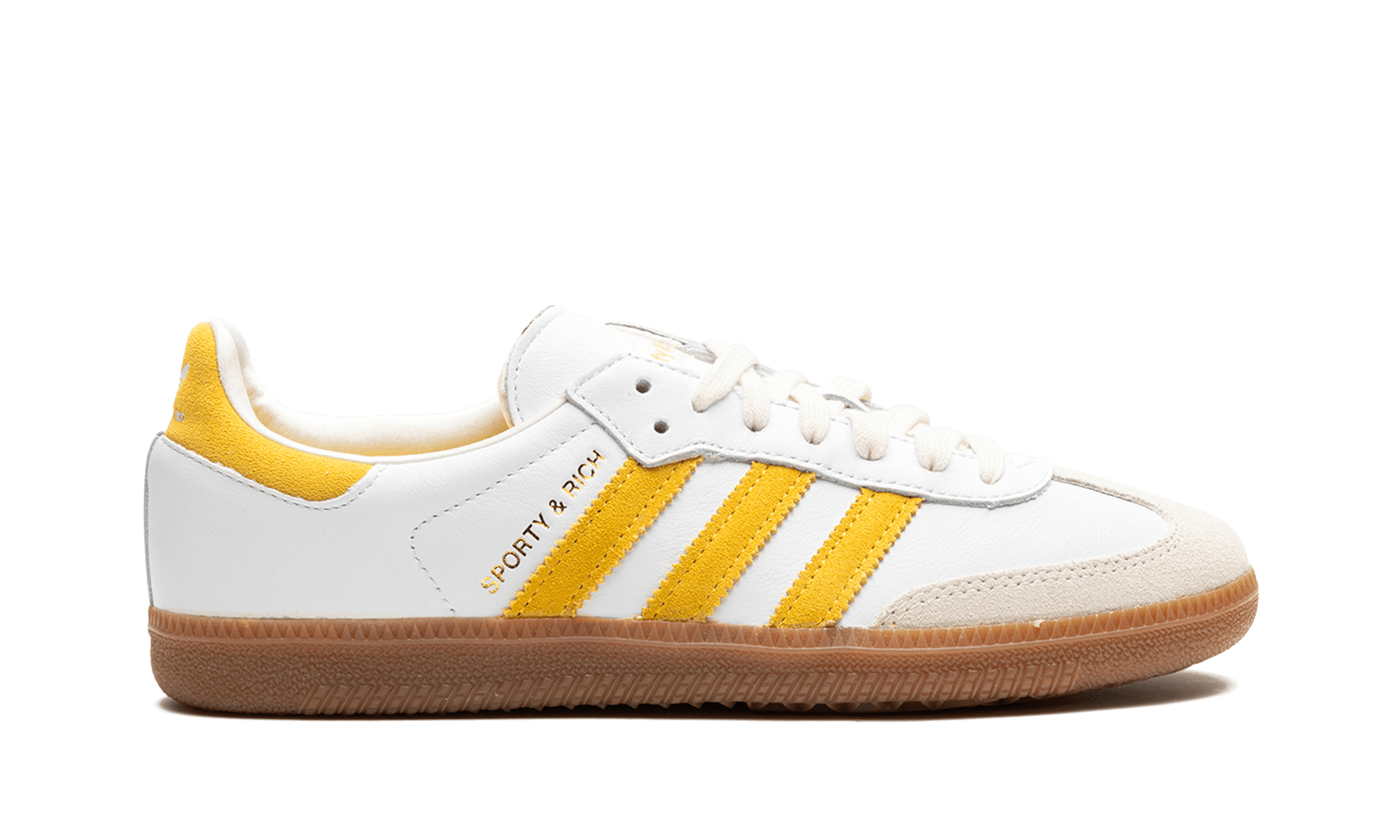 adidas Samba Sporty & Rich White Bold Gold - BigBoiSneakers