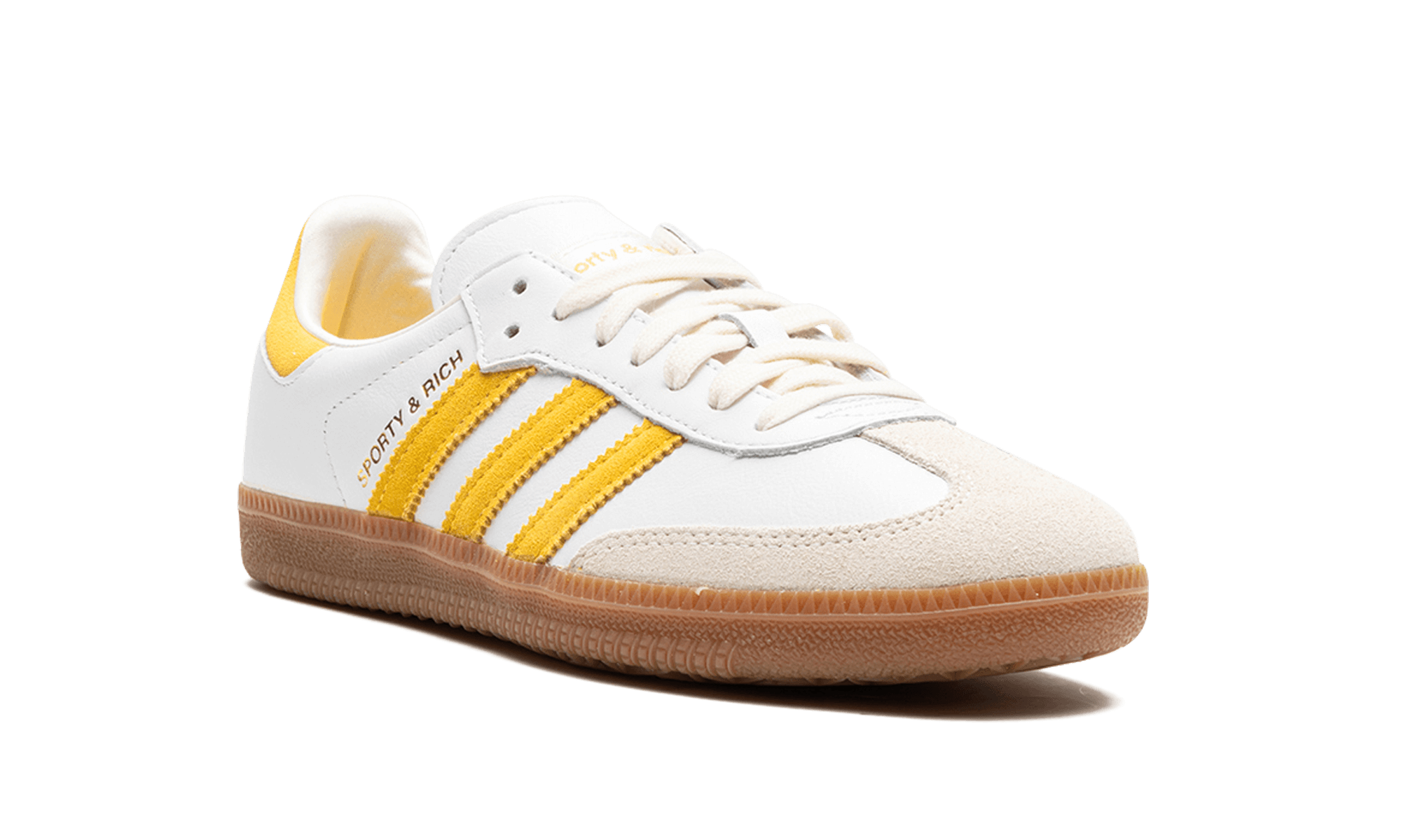 adidas Samba Sporty & Rich White Bold Gold - BigBoiSneakers