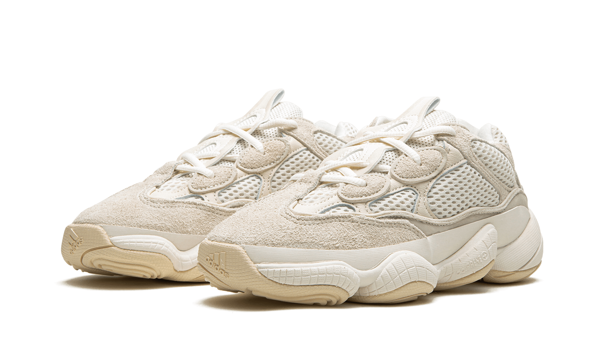 Adidas Yeezy 500 Bone White 2023 Release Mens Shoes Cushioned AdiPRENE Sneaker Classic - BigBoiSneakers