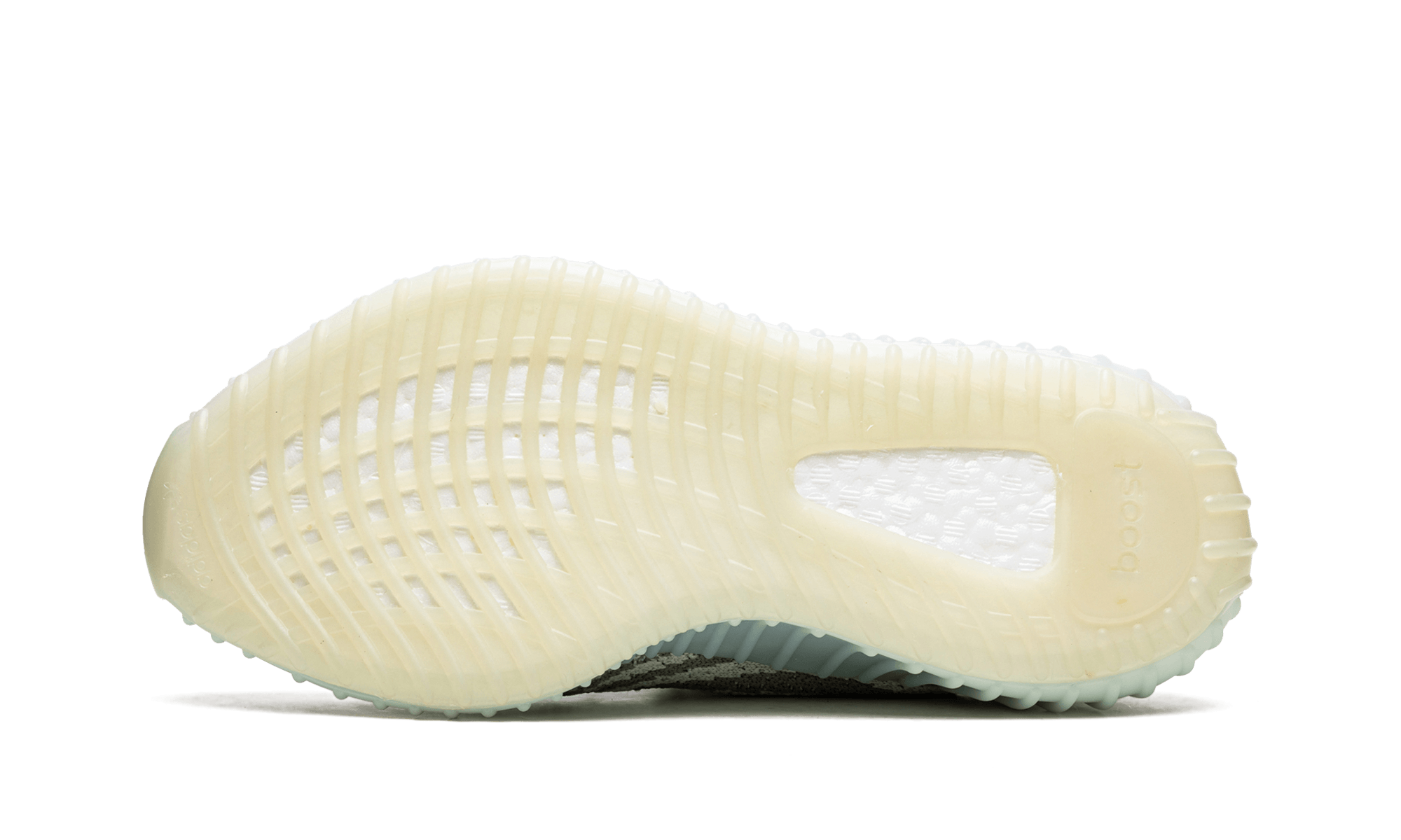 Adidas Yeezy Boost 350 V2 Blue Tint Marbled Grey Primeknit Upper Red SPLY 350 Text Blue Tint Translucent Boost Sole - BigBoiSneakers