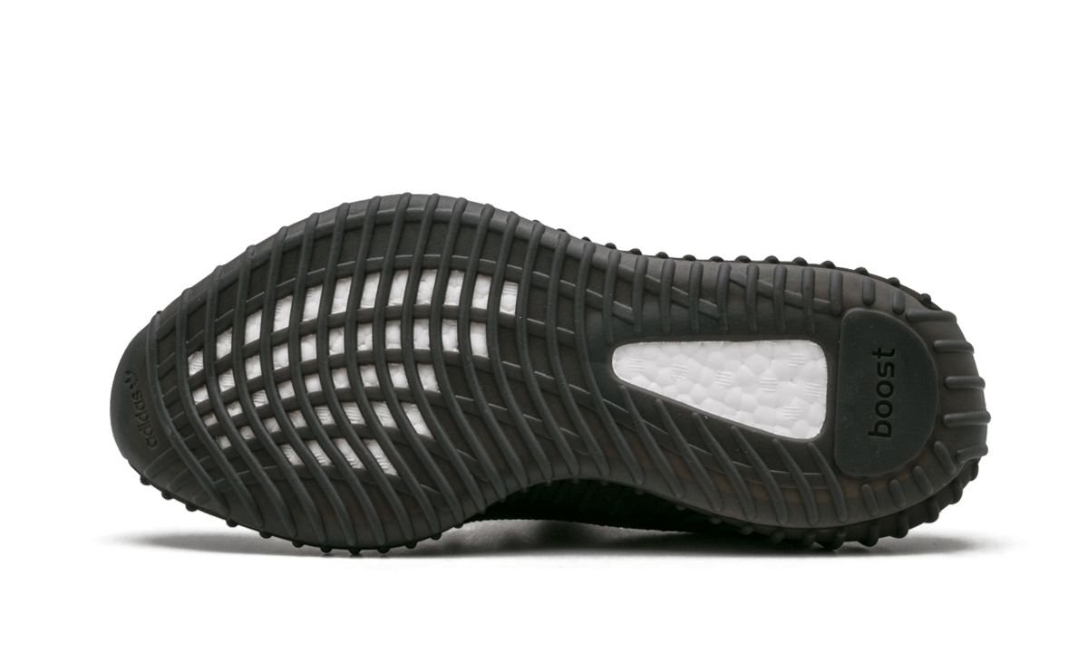 Adidas Yeezy Boost 350 V2 Core Black Red Sneakers With SPLY 350 Branding On Red Stripe - BigBoiSneakers