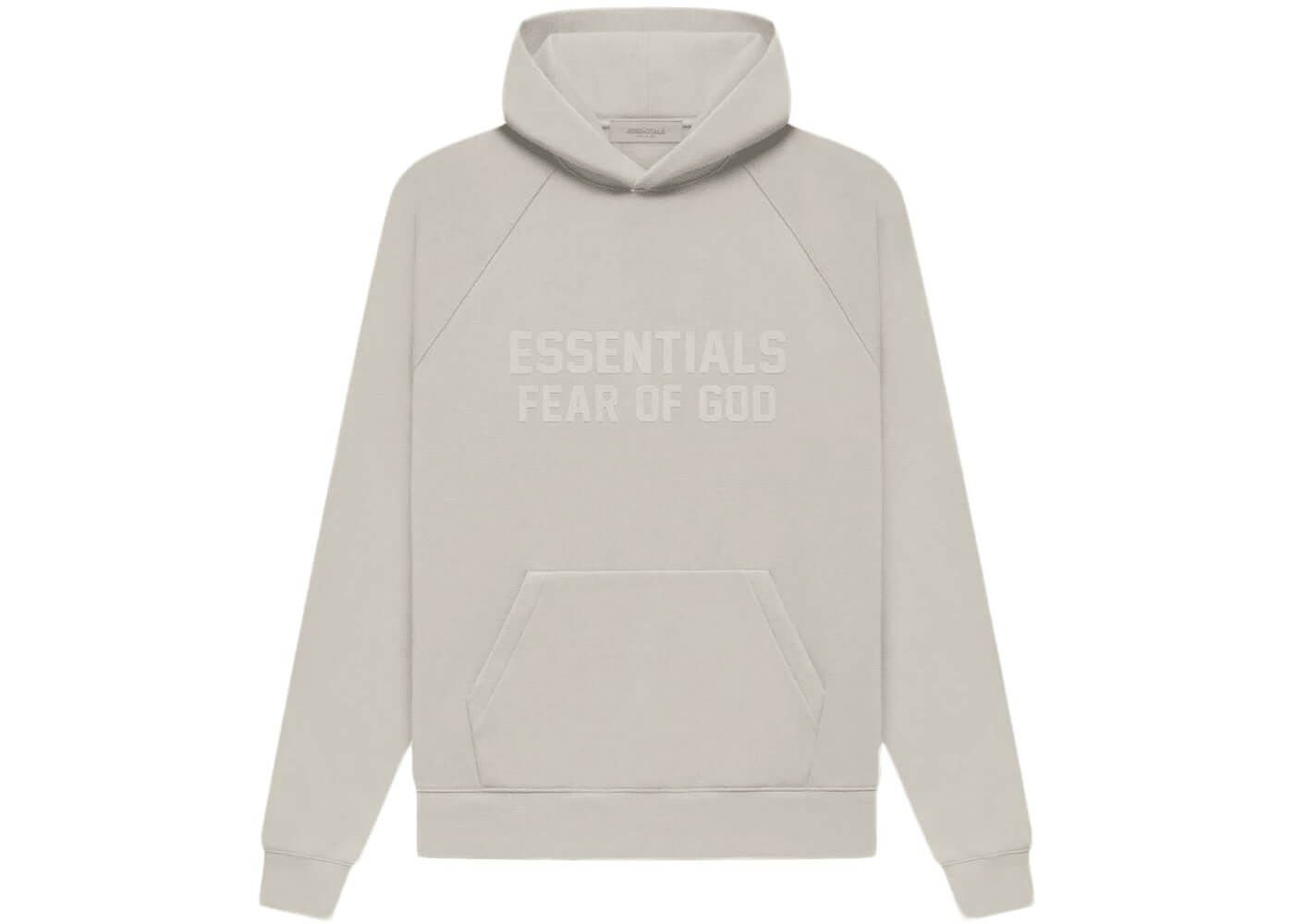 Fear of God Essentials Hoodie in Smoke color, 100% authentic, stylish and comfortable with a classic design.