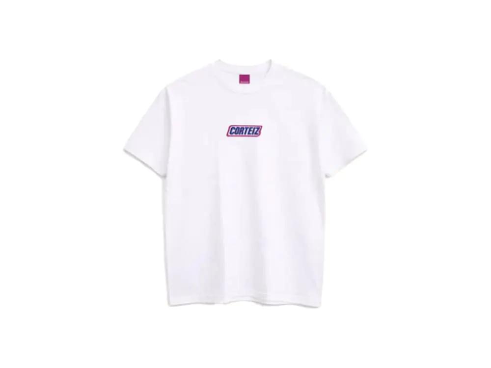 Corteiz White T Shirt With Logo Chest Print Casual Tee