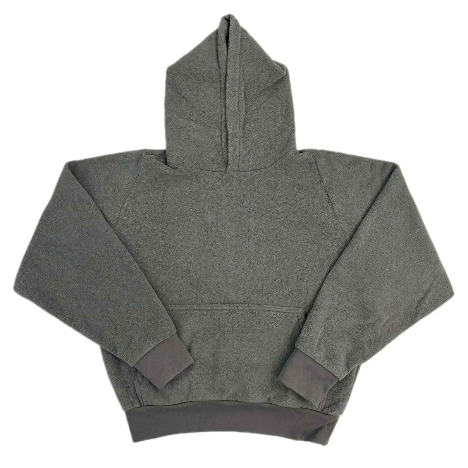 Medium New Yeezy Gap H09 Polar Fleece Hoodie in gray, featuring a classic pullover design and cozy fleece fabric.