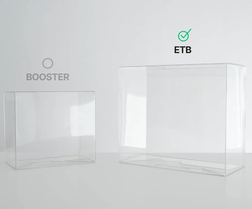 Elite Trainer Box Pack - Transparent Hard Plastic Box- Dustproof, Sturdy Protection for Collector's Boxes by Pokemon