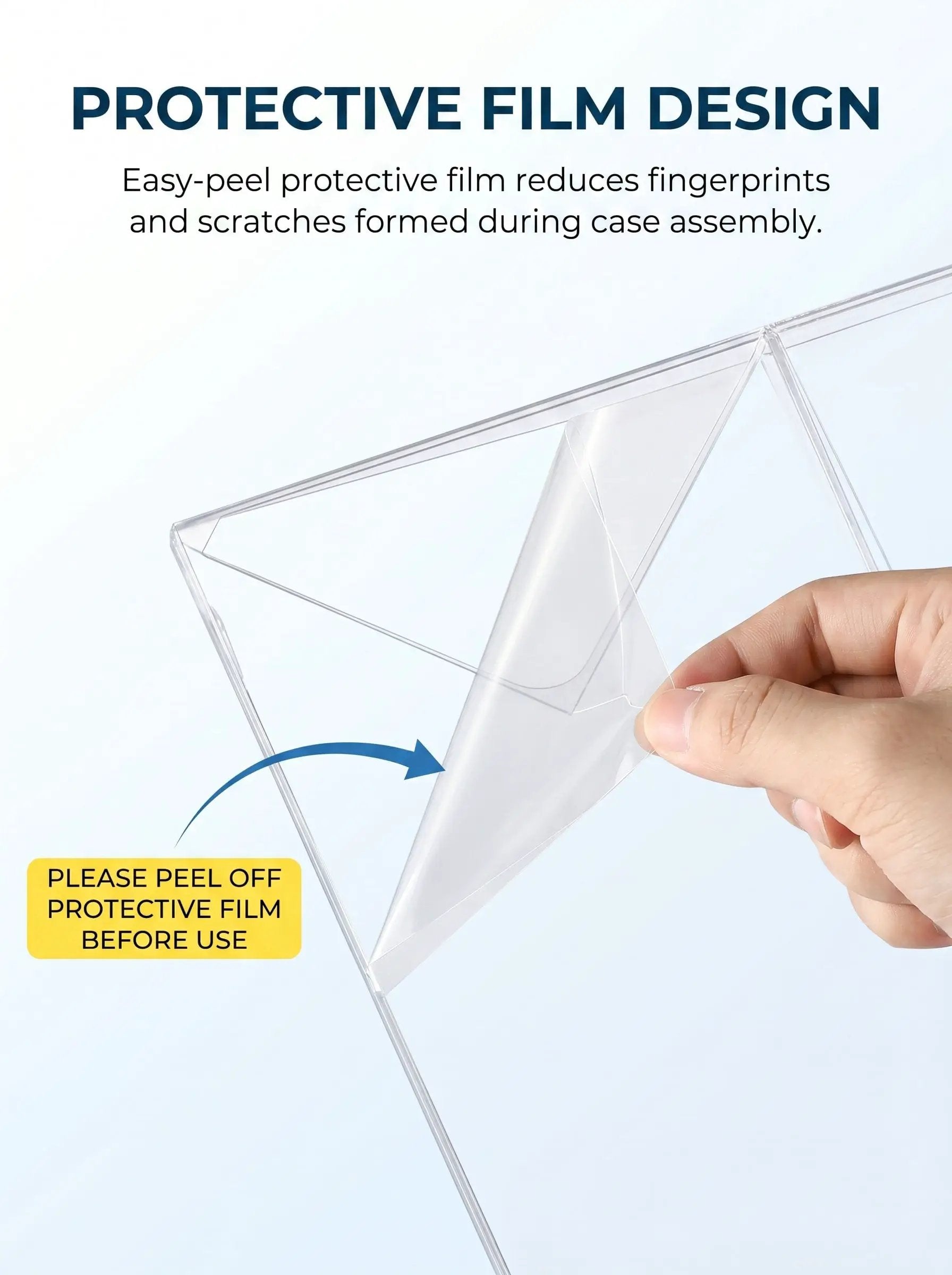 Plastic Protector Case for Booster Bundle(6-Booster Pack) 0.45mm Thick Foldable Clear Display Box by Pokemon
