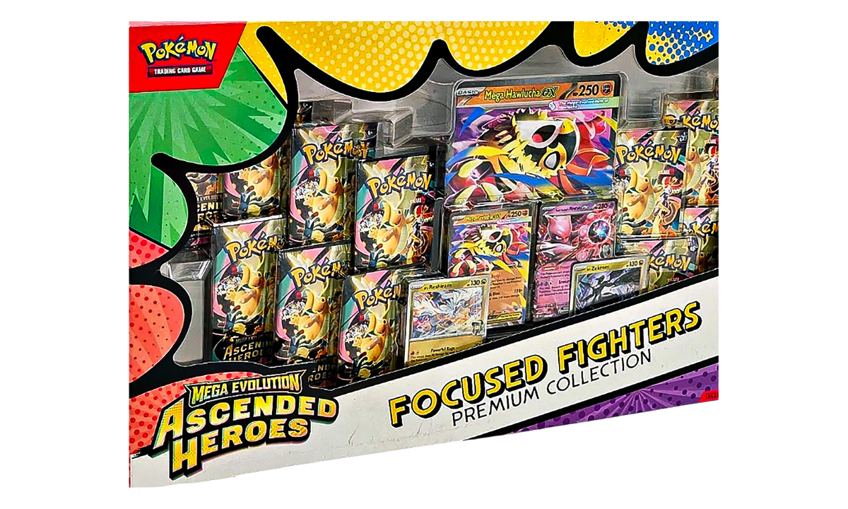 2026 Pokémon Mega Evolution Ascended Heroes Focused Fighters Premium Collection (Sam's Club Exclusive) by Pokemon