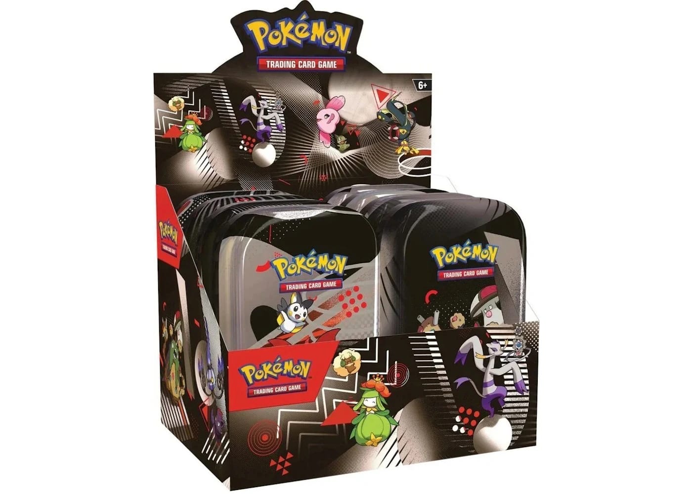 Pokemon Unova White Flare & Black Bolt Mini Tin Display Pokémon Scarlet & Violet