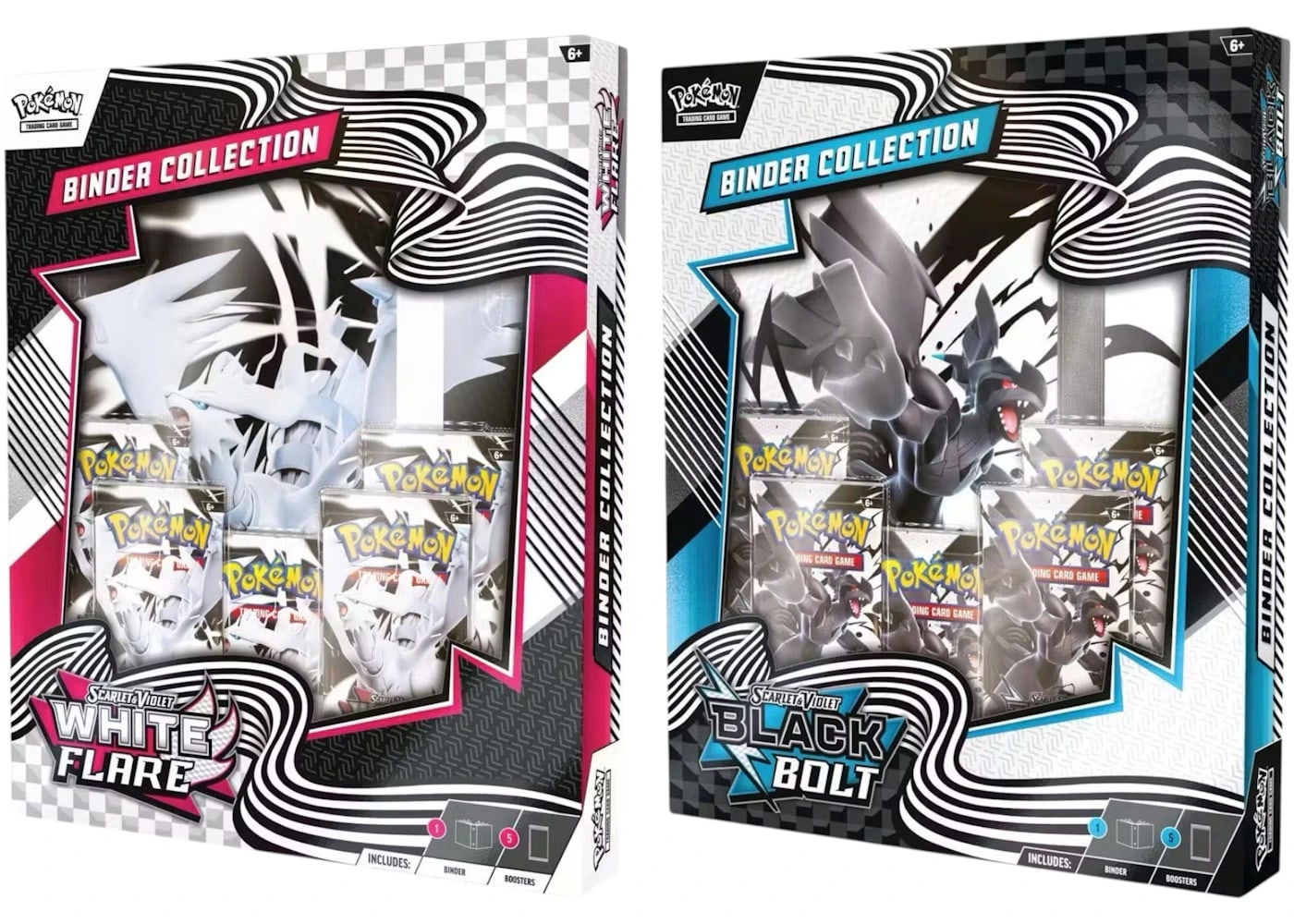 Pokemon Black Bolt & White Flare Binder Collection 2025 Pokémon Scarlet & Violet