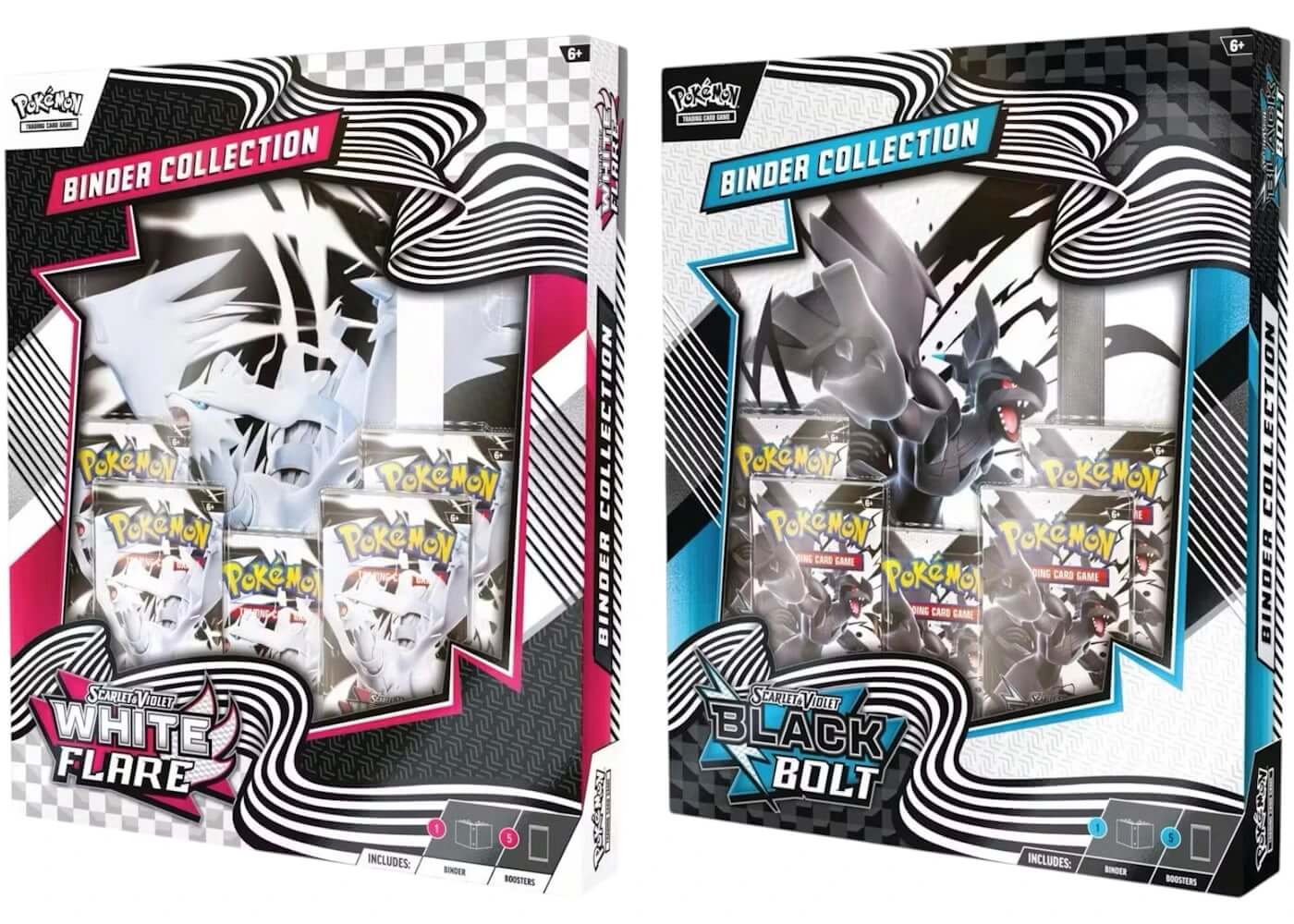 Pokemon Black Bolt & White Flare Binder Collection 2025 Pokémon Scarlet & Violet