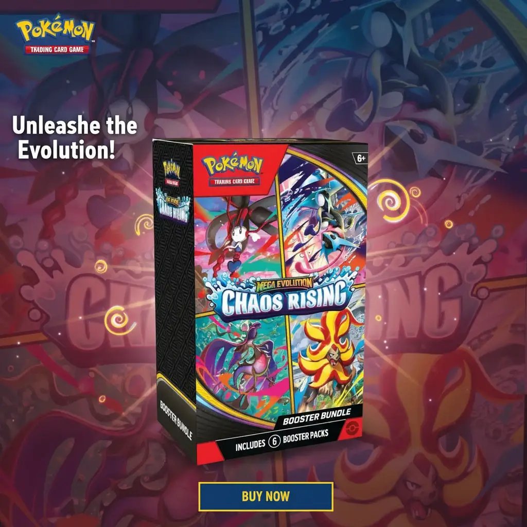 2026 Pokémon Mega Evolution Chaos Rising Booster Bundle by Pokemon