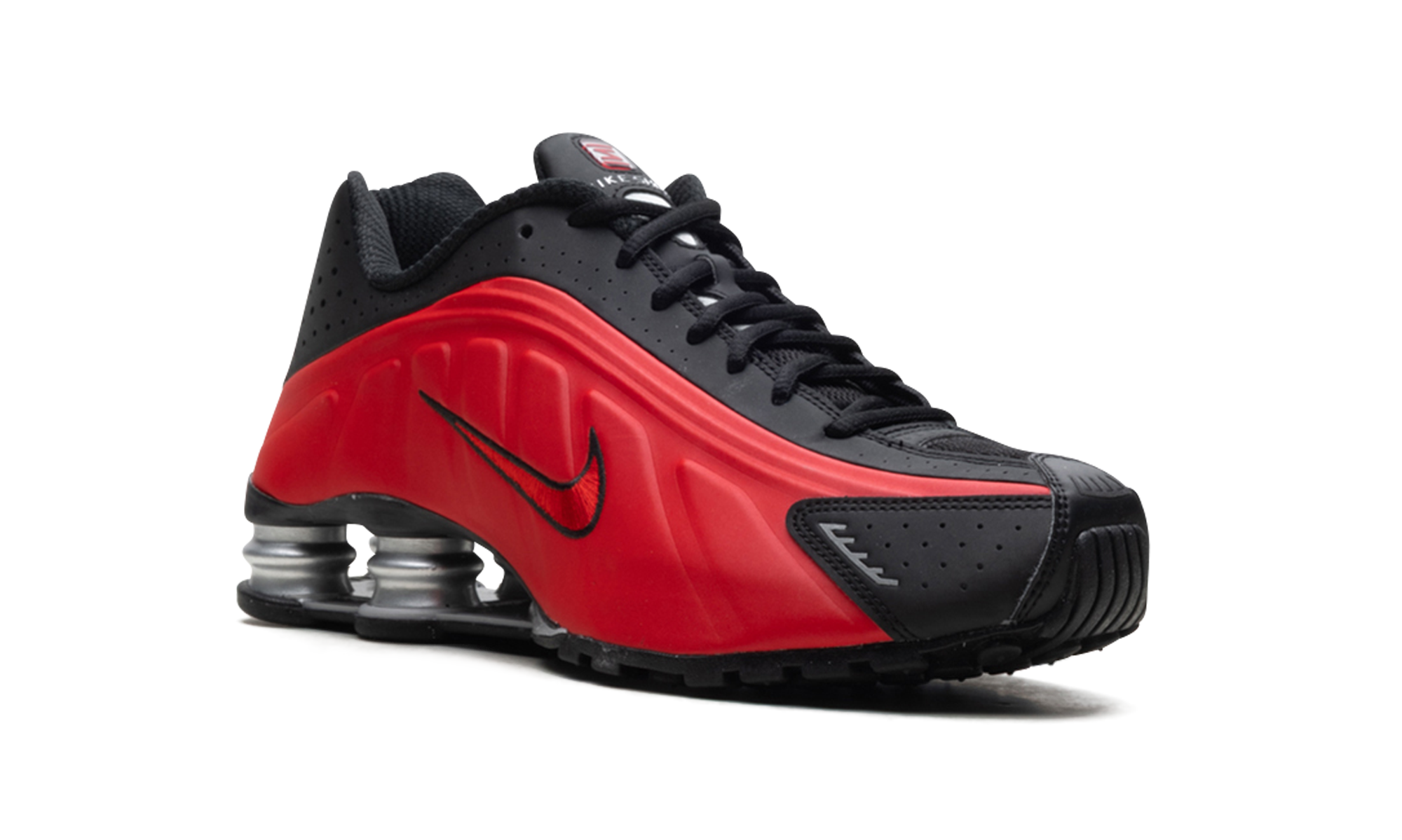Nike Shox R4 University Red Black Metallic Silver