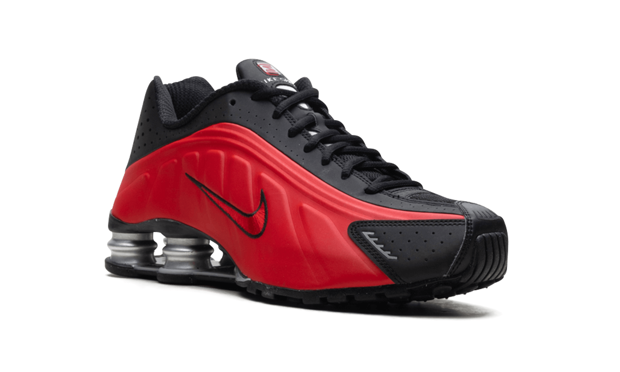 Nike Shox R4 University Red Black Metallic Silver