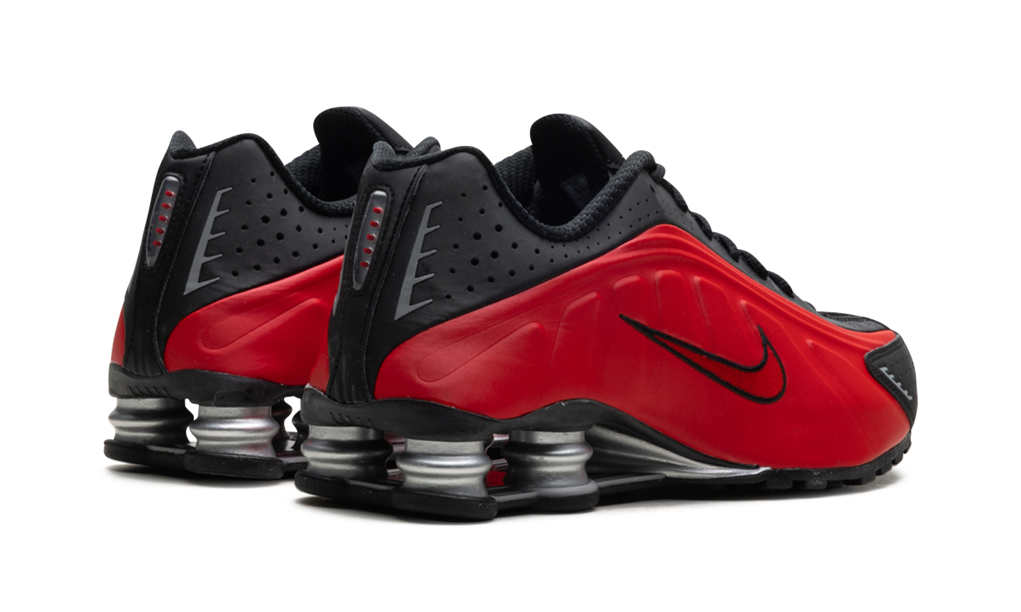 Nike Shox R4 University Red Black Metallic Silver