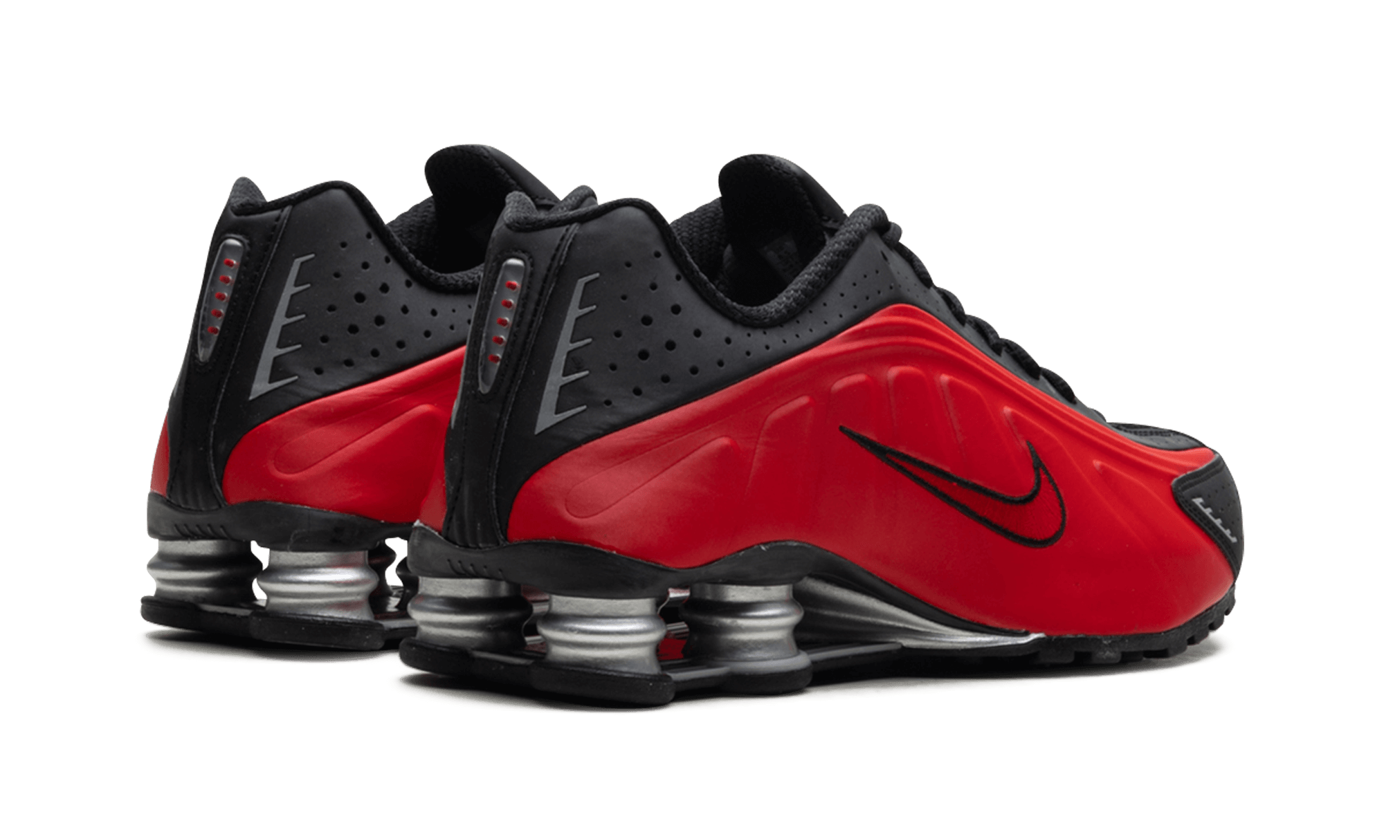 Nike Shox R4 University Red Black Metallic Silver