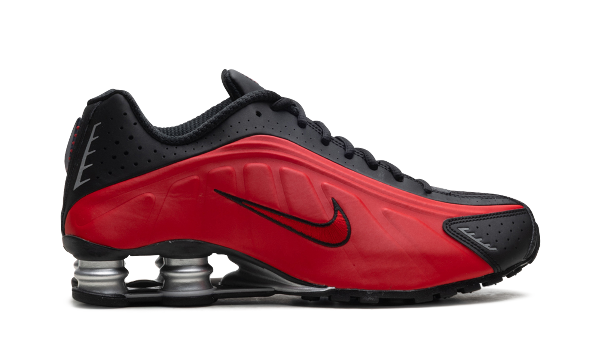 Nike Shox R4 University Red Black Metallic Silver