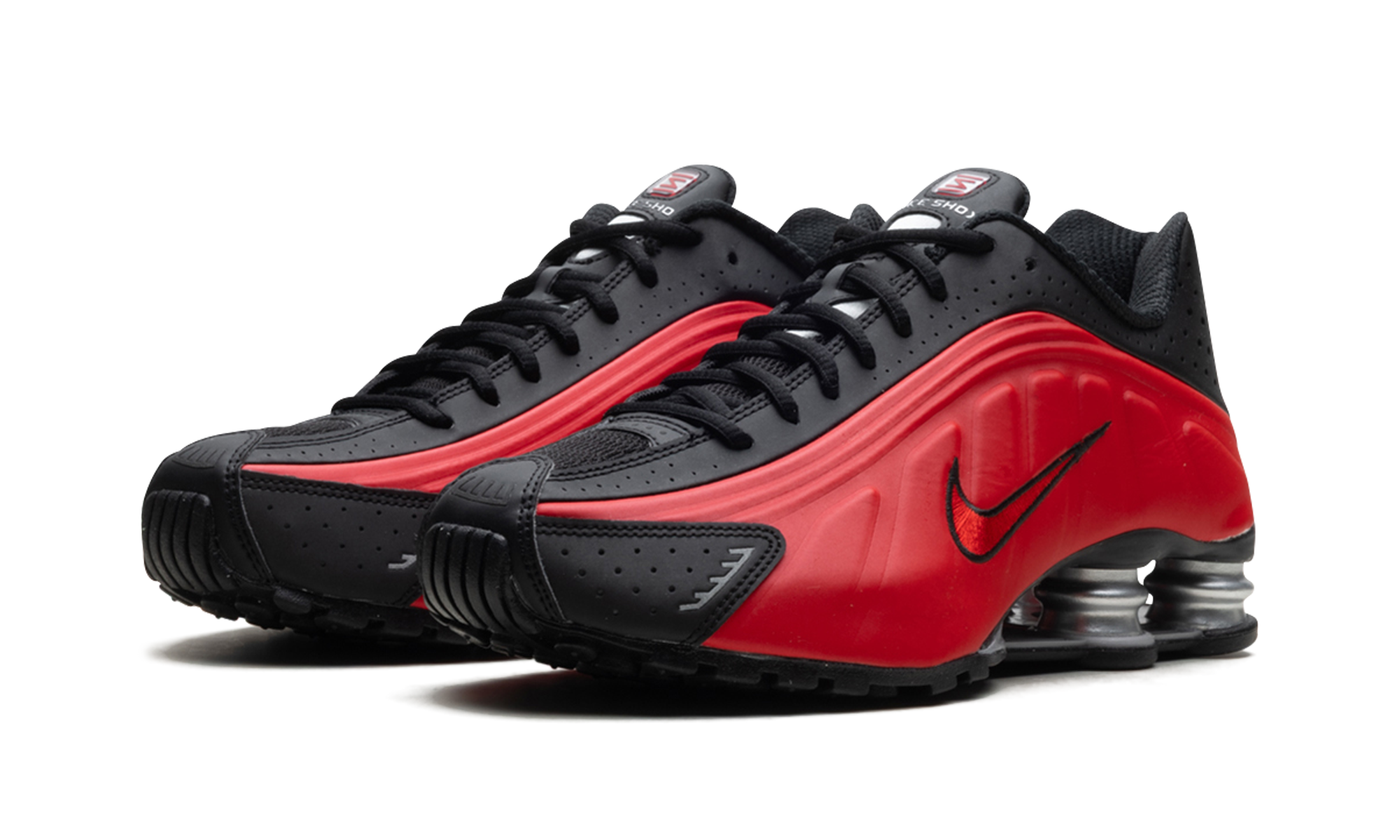 Nike Shox R4 University Red Black Metallic Silver
